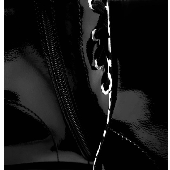 Bamboo Combat Moto Boots - Black Love - Picture 4 of 8